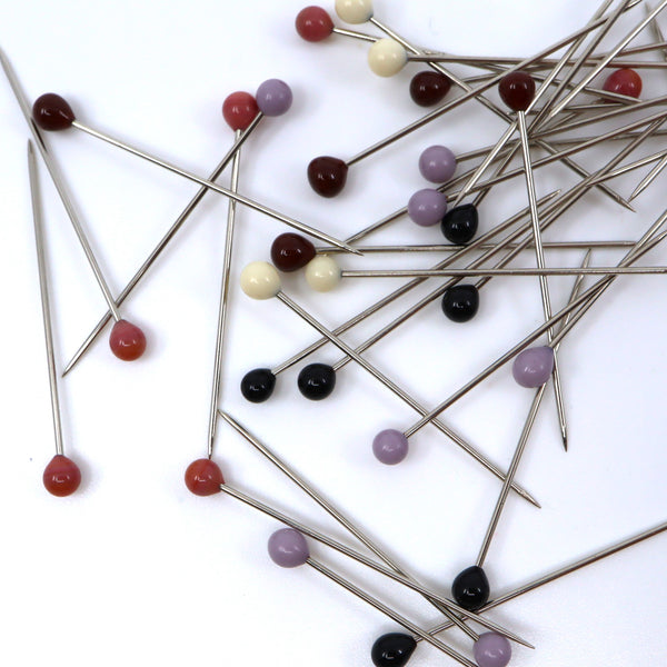Atelier Brunette - Murano Glass head Pins | Set 80